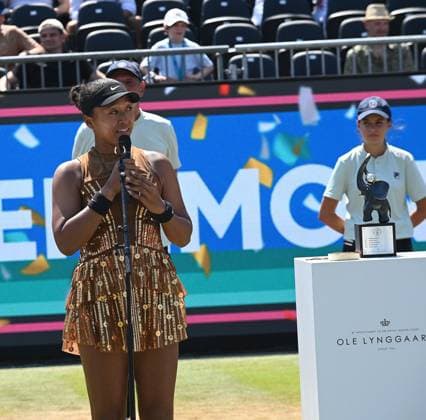 27.06.2026 xhpx Bad Homburg, Kurpark Tennisturnier der Kategorie WTA, Tennis Damen 500 der WTA Tour Bad Homburg Open 2026 Finale Damen Einzel Karolina Muchova (Tschechien) gegen Naomi Osaka (Japan) Bild zeigt Naomi Osaka (Japan) *** June 27, 2026 xhpx Bad Homburg, Kurpark WTA 500-category tennis tournament on the WTA Tour: 2026 Bad Homburg Open Women s Singles Final—Karolina Muchova (Czech Republic) vs. Naomi Osaka (Japan). The photo shows Naomi Osaka (Japan).