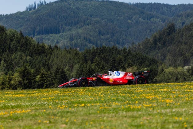 Formula 1 MSC Cruises Austrian Grand Prix 2026 Dan Schiumarini OVERTAKE MAXPPP - Spielberg 27 06 2026 16 LECLERC Charles (mon), Scuderia Ferrari HP, action at the Formula 1 MSC Cruises Austrian Grand Prix 2026, the 8th round of the 2026 FIA Formula 1 World Championship, WM, Weltmeisterschaft at the Red Bull Ring in Spielberg, Austria, from 25 to 28 June 2026 Spielberg Austria  Copyright: xOVERTAKE MAXPPPxDanxSchiumarinix OVT202606277337 OVT202606277337