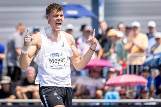 RATINGEN, GERMANY - JUNE 27, 2026 : Marcel Meyer (GER Germany) competing during the short put during the Multisport Event at Stadion Ratingen on June 27, 2026 in Ratingen, Germany. Nordrhein-Westfalen Germany Copyright: xLeahxKohringx