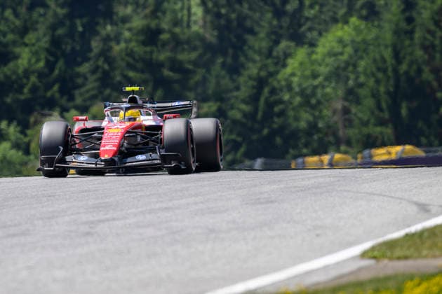 June 27, 2026, Spielberg, Styria, Austria: Lewis HAMILTON (GBR) driving for Ferrari in the straight after turn 3 during Free practice session 3 of the 2026 Lenovo Austrian GP at Red Bull Ring in Spielberg (Styria, Austria), 8th round of the 2026 FIA F1 World Championship, WM, Weltmeisterschaft .Credit: ZUMA Press F1 2026: Lenovo Austrian GP: FP3  - ZUMAr158 20260627_aap_r158_054 Copyright: xRiccardoxRighettix
