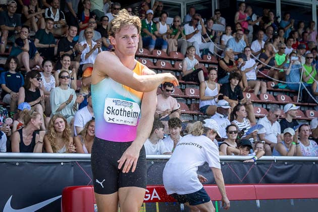 RATINGEN, GERMANY - JUNE 27, 2026 : Sander Skotheim (NOR Norway) during long jump competing during the Multisport Event at Stadion Ratingen on June 27, 2026 in Ratingen, Germany. Nordrhein-Westfalen Germany Copyright: xLeahxKohringx