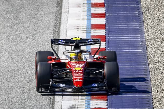 SPIELBERG - Lewis Hamilton (Scuderia Ferrari HP) at the Red Bull Ring race track during qualifying for the Austrian Grand Prix. SEM VAN DER WAL ANP xVIxANPxSportx xxANPxIVx 562170244 originalFilename: 562170244.jpg
