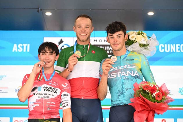 27-06-2026 Campionato Italiano; 2026, Lidl - Trek; 2026, Ukyo; 2026, Xds - Astana; Milan, Jonathan; Dati, Tommaso; Romele, Alessandro; Cuneo; 