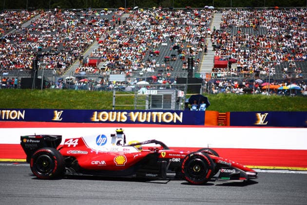 F1 Gran Prix of Austria Lewis Hamilton of Scuderia Ferrari HP qualifying for the F1 Grand Prix of Austria at Redbull Ring on June 27, 2026 in Spielberg, Austria. Spielberg Redbull Ring Austria Copyright: xMarcoxCanonierox