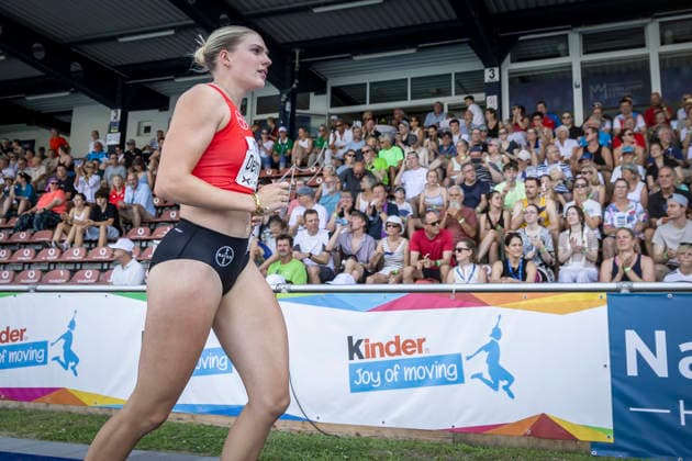 RATINGEN, GERMANY - JUNE 27, 2026 : Marie Dehning (GER Germany) competing during the Multisport Event at Stadion Ratingen on June 27, 2026 in Ratingen, Germany. Nordrhein-Westfalen Germany Copyright: xLeahxKohringx