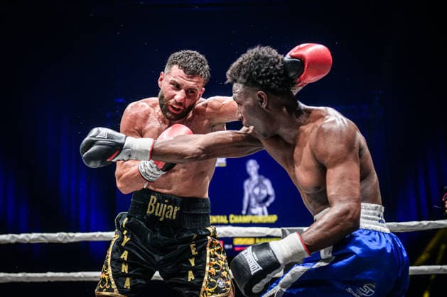 Bujar Tahiri (Deutschland), re. vs. Alexander Castro (Kolumbien), Mittelgewicht, Fight 12 GER, Boxnacht Showdown for Legacy IV, Prime Time Promotion, MHP Arena (Ludwigsburg), Boxen, 27.06.2026 GER, Boxnacht Showdown for Legacy IV, Prime Time Promotion, MHP Arena (Ludwigsburg), Boxen, 27.06.2026 Ludwigsburg *** Bujar Tahiri (Germany) vs. Alexander Castro (Colombia), Middleweight, Fight 12 (GER), Boxnacht Showdown for Legacy IV, Prime Time Promotion, MHP Arena Ludwigsburg, Boxing, June 27, 2026 (GER), Boxnacht Showdown for Legacy IV, Prime Time Promotion, MHP Arena Ludwigsburg, Boxing, June 27, 2026, Ludwigsburg Copyright: xSandyxDinkelackerx EP_SDR