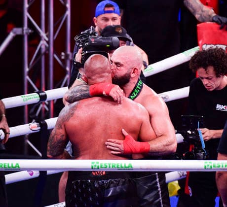 RECORD DATE NOT STATED 27th June 2026; Vindico Arena, Cardiff, Wales; BKB Bare Knuckle Boxing 55 Carnage in Cardiff; Dan Podmore v Jarome Hatch (Bridgerweight) - Dan wins in the final round by referee decision AledxHopkins