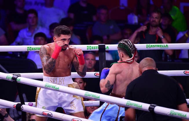 RECORD DATE NOT STATED 27th June 2026; Vindico Arena, Cardiff, Wales; BKB Bare Knuckle Boxing 55 Carnage in Cardiff; Lee Selby v Antonio Rizzo (Super Lightweight) AledxHopkins