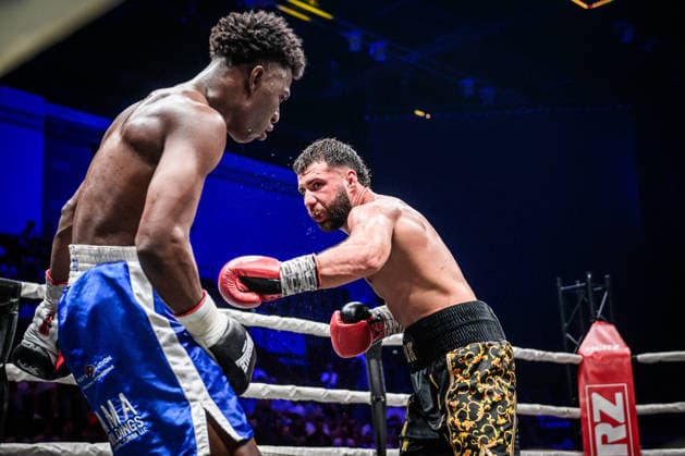 Bujar Tahiri (Deutschland), re. vs. Alexander Castro (Kolumbien), Mittelgewicht, Fight 12 GER, Boxnacht Showdown for Legacy IV, Prime Time Promotion, MHP Arena (Ludwigsburg), Boxen, 27.06.2026 GER, Boxnacht Showdown for Legacy IV, Prime Time Promotion, MHP Arena (Ludwigsburg), Boxen, 27.06.2026 Ludwigsburg *** Bujar Tahiri (Germany) vs. Alexander Castro (Colombia), Middleweight, Fight 12 (GER), Boxnacht Showdown for Legacy IV, Prime Time Promotion, MHP Arena Ludwigsburg, Boxing, June 27, 2026 (GER), Boxnacht Showdown for Legacy IV, Prime Time Promotion, MHP Arena Ludwigsburg, Boxing, June 27, 2026, Ludwigsburg Copyright: xSandyxDinkelackerx EP_SDR