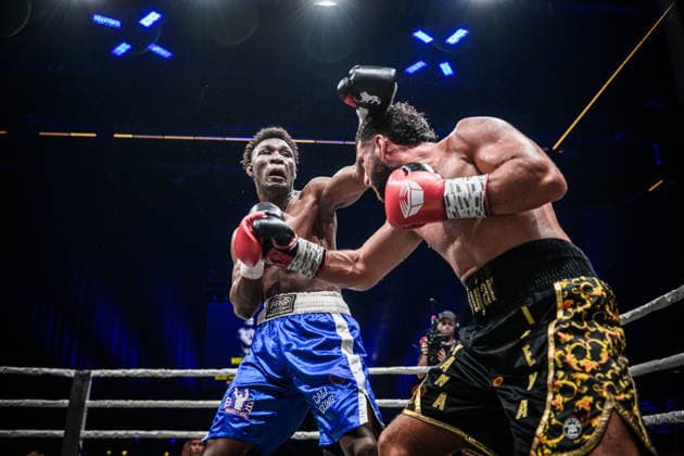 Bujar Tahiri (Deutschland), re. vs. Alexander Castro (Kolumbien), Mittelgewicht, Fight 12 GER, Boxnacht Showdown for Legacy IV, Prime Time Promotion, MHP Arena (Ludwigsburg), Boxen, 27.06.2026 GER, Boxnacht Showdown for Legacy IV, Prime Time Promotion, MHP Arena (Ludwigsburg), Boxen, 27.06.2026 Ludwigsburg *** Bujar Tahiri (Germany) vs. Alexander Castro (Colombia), Middleweight, Fight 12 (GER), Boxnacht Showdown for Legacy IV, Prime Time Promotion, MHP Arena Ludwigsburg, Boxing, June 27, 2026 (GER), Boxnacht Showdown for Legacy IV, Prime Time Promotion, MHP Arena Ludwigsburg, Boxing, June 27, 2026, Ludwigsburg Copyright: xSandyxDinkelackerx EP_SDR