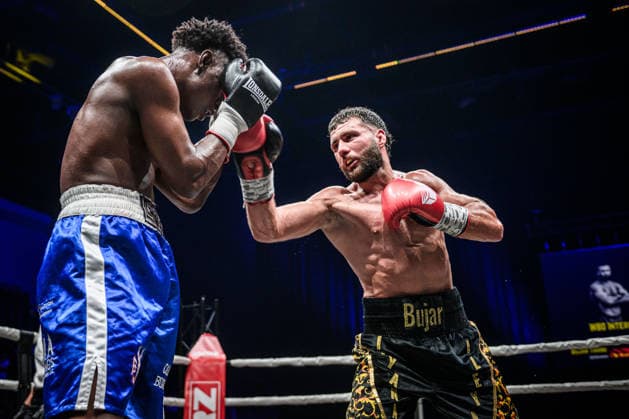 Bujar Tahiri (Deutschland), re. vs. Alexander Castro (Kolumbien), Mittelgewicht, Fight 12 GER, Boxnacht Showdown for Legacy IV, Prime Time Promotion, MHP Arena (Ludwigsburg), Boxen, 27.06.2026 GER, Boxnacht Showdown for Legacy IV, Prime Time Promotion, MHP Arena (Ludwigsburg), Boxen, 27.06.2026 Ludwigsburg *** Bujar Tahiri (Germany) vs. Alexander Castro (Colombia), Middleweight, Fight 12 (GER), Boxnacht Showdown for Legacy IV, Prime Time Promotion, MHP Arena Ludwigsburg, Boxing, June 27, 2026 (GER), Boxnacht Showdown for Legacy IV, Prime Time Promotion, MHP Arena Ludwigsburg, Boxing, June 27, 2026, Ludwigsburg Copyright: xSandyxDinkelackerx EP_SDR
