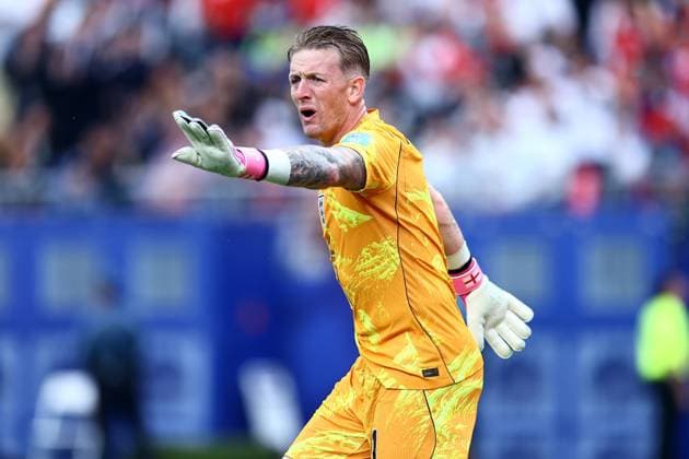 Jordan Pickford of England Panama v England, 2026 FIFA World Cup, WM, Weltmeisterschaft, Fussball Group L, Football, New York New Jersey Stadium, East Rutherford, New Jersey, USA - 27 Jun 2026East Rutherford New York New Jersey Stadium New Jersey (NJ) United States of America EDITORIAL USE ONLY No use with unauthorised audio, video, data, fixture lists, club league logos or live services. Online in-match use limited to 120 images, no video emulation. No use in betting, games or single club league player publications.  Copyright: xMichaelxZemanek Shutterstockx 16964354ba