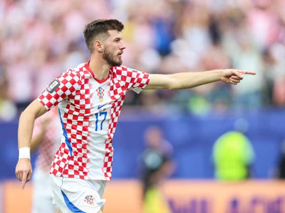 Croatia v Ghana: Group L - FIFA World Cup, WM, Weltmeisterschaft, Fussball 2026 Petar Sucic of Croatia celebrate after scoring during the FIFA World Cup 2026 Group L match between Croatia and Ghana at Philadelphia Stadium on June 27, 2026 in Philadelphia, Pennsylvania.  SanjinxStrukic PIXSELL