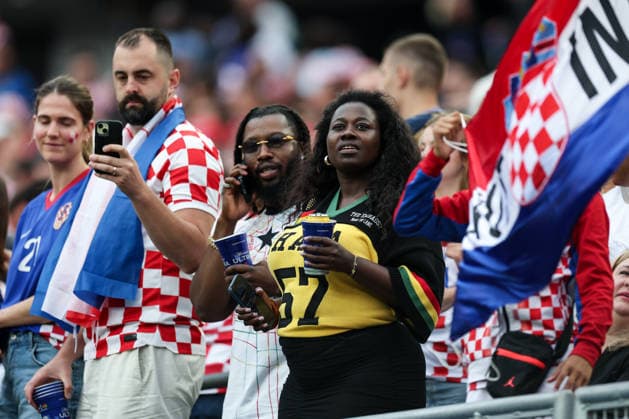 Croatia v Ghana: Group L - FIFA World Cup, WM, Weltmeisterschaft, Fussball 2026 Fans of Gana cheer on the stands during the FIFA World Cup 2026 Group L match between Croatia and Ghana at Philadelphia Stadium on June 27, 2026 in Philadelphia, Pennsylvania.  IgorxKralj PIXSELL