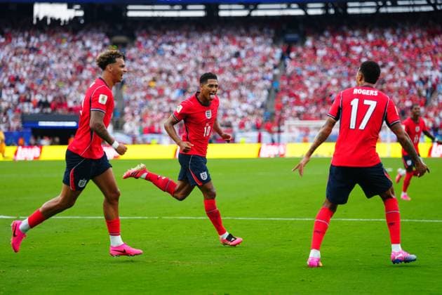 Jude Bellingham of England celebrates his goal Panama v England, 2026 FIFA World Cup, WM, Weltmeisterschaft, Fussball Group L, Football, New York New Jersey Stadium, East Rutherford, New Jersey, USA - 27 Jun 2026East Rutherford New York New Jersey Stadium New Jersey (NJ) United States of America EDITORIAL USE ONLY No use with unauthorised audio, video, data, fixture lists, club league logos or live services. Online in-match use limited to 120 images, no video emulation. No use in betting, games or single club league player publications.  Copyright: xJavierxGarcia Shutterstockx 16964353cu