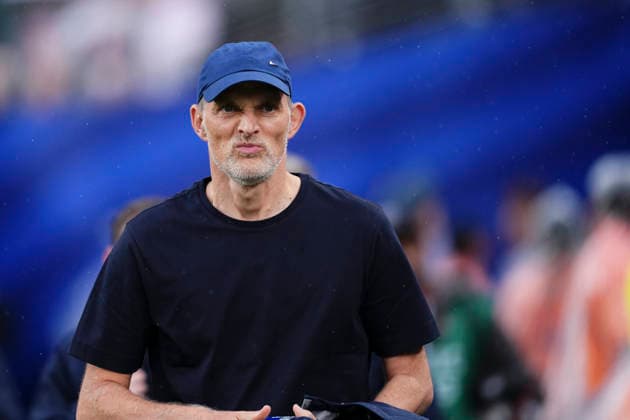 Panama v England: Group L - FIFA World Cup, WM, Weltmeisterschaft, Fussball 2026 Thomas Tuchel, head coach of England, looks on during the FIFA World Cup 2026 Group L match between Panama and England at New York New Jersey Stadium on June 27, 2026 in East Rutherford, United States. East Rutherford NJ United States  Copyright: xJosexBretonx originalFilename:bretonhernandez-panamave260627_npVRl.jpg