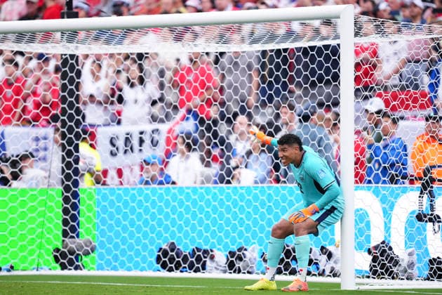 Panama v England: Group L - FIFA World Cup, WM, Weltmeisterschaft, Fussball 2026 Orlando Mosquera of Panama gestures during the FIFA World Cup 2026 Group L match between Panama and England at New York New Jersey Stadium on June 27, 2026 in East Rutherford, United States. East Rutherford NJ United States  Copyright: xJosexBretonx originalFilename:bretonhernandez-panamave260627_npfEF.jpg