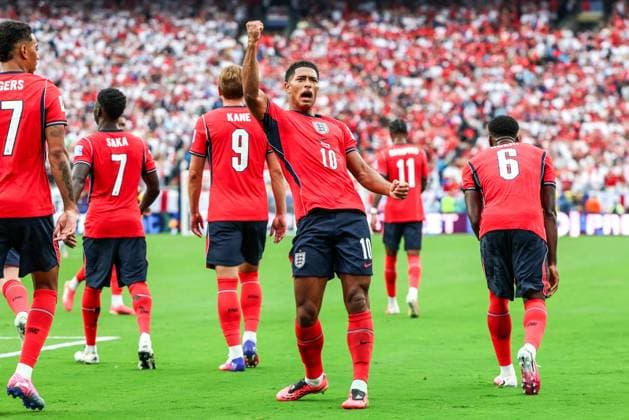 RECORD DATE NOT STATED FIFA World Cup, WM, Weltmeisterschaft, Fussball 2026 - Group L - Panama v England Jude Bellingham player of England celebrates his goal during the match between Panama and England in the third round of Group L of the 2026 FIFA World Cup group stage at New York New Jersey Stadium, in East Rutherford, United States, on Saturday, June 27, 2026.(Foto: William Volcov Brazil Photo Press IMAGO) Sports East Rutherford NJ United States of America Copyright: xWILLIAMxVOLCOVx