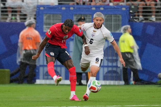 SOCCER - FIFA World Cup, WM, Weltmeisterschaft, Fussball - Group L - Panama vs. England Photo by IPA ABACAPRESS.COM86143399 - Marcus Rashford of England in action against Cristian Martinez of Panama during the Group L match between Panama and England at the FIFA World Cup in New York, USA, on June 27, 2026 New York  Copyright: xIPAxSport ABACAx