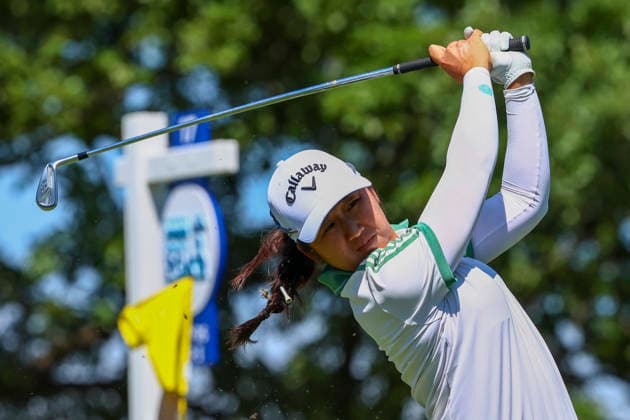 June 27, 2026, Chaska, Minnesota, United States: JING YAN tees off at hole seventeen. This is the third day of the 2026 KPMG WomenÃ¢â‚¬â ¢s PGA, Golf Herren Championship at Hazeltine National Golf Course in Chaska Minnesota. 2026 KPMG WomenÃ¢â‚¬â ¢S PGA Championship - Day 3  - ZUMAt166 20260627_zsp_t166_169 Copyright: xMichaelxTurnerx