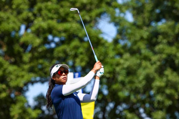 June 27, 2026, Chaska, Minnesota, United States: PATTY TAVATANAKIT watches her drive from hole seventeen. This is the third day of the 2026 KPMG WomenÃ¢â‚¬â ¢s PGA, Golf Herren Championship at Hazeltine National Golf Course in Chaska Minnesota. 2026 KPMG WomenÃ¢â‚¬â ¢S PGA Championship - Day 3  - ZUMAt166 20260627_zsp_t166_173 Copyright: xMichaelxTurnerx