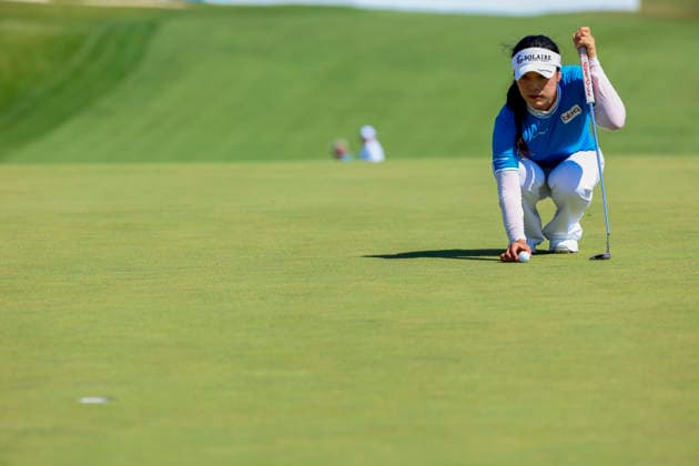 June 27, 2026, Chaska, Minnesota, United States: INA YOON prepares a putt at hole eighteen. This is the third day of the 2026 KPMG WomenÃ¢â‚¬â ¢s PGA, Golf Herren Championship at Hazeltine National Golf Course in Chaska Minnesota. 2026 KPMG WomenÃ¢â‚¬â ¢S PGA Championship - Day 3  - ZUMAt166 20260627_zsp_t166_175 Copyright: xMichaelxTurnerx