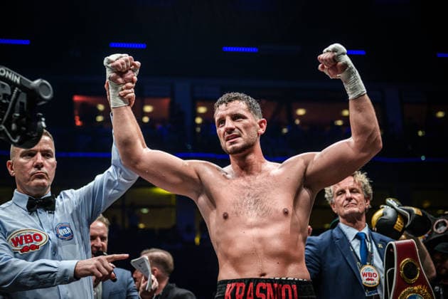 Ardian Krasniqi (Deutschland) - Freude, Jubelschrei, Jubel nach Sieg im Kampf: Ardian Krasniqi (Deutschland) vs. Vinko Zadro (Kroatien), Halbschwergewicht, Fight 13 GER, Boxnacht Showdown for Legacy IV, Prime Time Promotion, MHP Arena (Ludwigsburg), Boxen, 27.06.2026 GER, Boxnacht Showdown for Legacy IV, Prime Time Promotion, MHP Arena (Ludwigsburg), Boxen, 27.06.2026 Ludwigsburg *** Ardian Krasniqi (Germany) – Joy, cheers, and celebration after victory in the fight between Ardian Krasniqi (Germany) and Vinko Zadro (Croatia), light heavyweight, Fight 13 GER, Box Night Showdown for Legacy IV, Prime Time Promotion, MHP Arena Ludwigsburg, Boxing, June 27, 2026 GER, Boxnacht Showdown for Legacy IV, Prime Time Promotion, MHP Arena Ludwigsburg, Boxing, June 27, 2026 Ludwigsburg Copyright: xSandyxDinkelackerx EP_SDR
