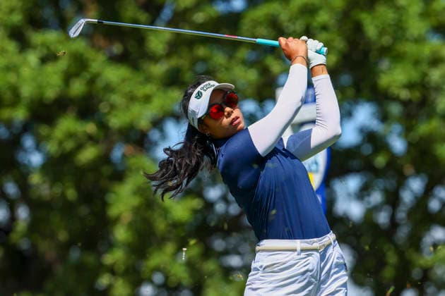 June 27, 2026, Chaska, Minnesota, United States: PATTY TAVATANAKIT drives the ball at hole seventeen. This is the third day of the 2026 KPMG WomenÃ¢â‚¬â ¢s PGA, Golf Herren Championship at Hazeltine National Golf Course in Chaska Minnesota. Chaska United States - ZUMAt166 20260627_zsp_t166_127 Copyright: xMichaelxTurnerx