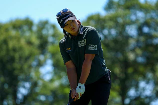 June 27, 2026, Chaska, Minnesota, United States: HAERAN RYU prepares to drive the ball at hole fifteen. This is the third day of the 2026 KPMG WomenÃ¢â‚¬â ¢s PGA, Golf Herren Championship at Hazeltine National Golf Course in Chaska Minnesota. Chaska United States - ZUMAt166 20260627_zsp_t166_132 Copyright: xMichaelxTurnerx