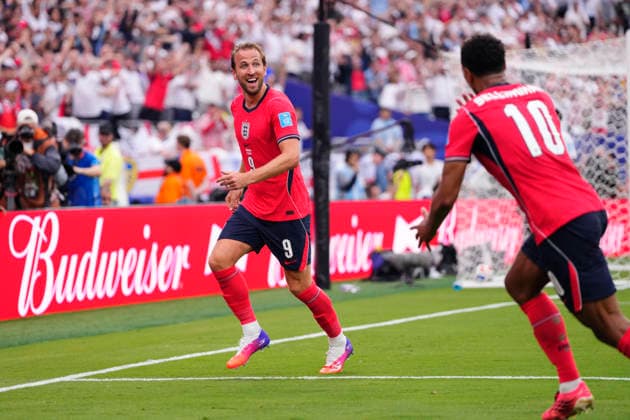 Panama v England: Group L - FIFA World Cup, WM, Weltmeisterschaft, Fussball 2026 Harry Kane of England celebrates after scoring his team s second goal during the FIFA World Cup 2026 Group L match between Panama and England at New York New Jersey Stadium on June 27, 2026 in East Rutherford, New Jersey. East Rutherford NJ United States  Copyright: xJosexBretonx originalFilename:bretonhernandez-panamave260627_npSRP.jpg