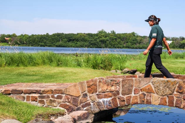Hae Ran Ryu of South Korea walks to the 16th fairway during the third round of the 2026 KPMG Women s PGA, Golf Herren Championship at Hazeltine National Golf Club on June 27, 2026 in Chaska, Minnesota. CSM. Chaska USA - ZUMAc04_ 20260627_zma_c04_168 Copyright: xStevenxGarciax