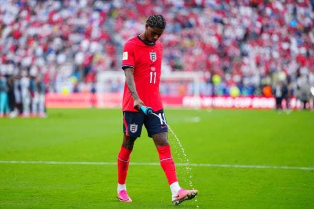Marcus Rashford of England at full time Panama v England, 2026 FIFA World Cup, WM, Weltmeisterschaft, Fussball Group L, Football, New York New Jersey Stadium, East Rutherford, New Jersey, USA - 27 Jun 2026East Rutherford New York New Jersey Stadium New Jersey (NJ) United States of America EDITORIAL USE ONLY No use with unauthorised audio, video, data, fixture lists, club league logos or live services. Online in-match use limited to 120 images, no video emulation. No use in betting, games or single club league player publications.  Copyright: xJavierxGarcia Shutterstockx 16964353em