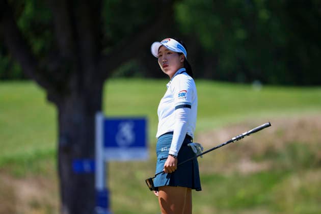 June 27, 2026, Chaska, Minnesota, United States: DONGEUN LEE prepares to putt at hole seventeen. This is the third day of the 2026 KPMG WomenÃ¢â‚¬â ¢s PGA, Golf Herren Championship at Hazeltine National Golf Course in Chaska Minnesota. Chaska United States - ZUMAt166 20260627_zsp_t166_151 Copyright: xMichaelxTurnerx