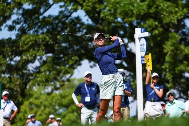 June 27, 2026, Chaska, Minnesota, United States: KELLY NORDA looks on at hole seventeen. This is the third day of the 2026 KPMG WomenÃ¢â‚¬â ¢s PGA, Golf Herren Championship at Hazeltine National Golf Course in Chaska Minnesota. Chaska United States - ZUMAt166 20260627_zsp_t166_163 Copyright: xMichaelxTurnerx