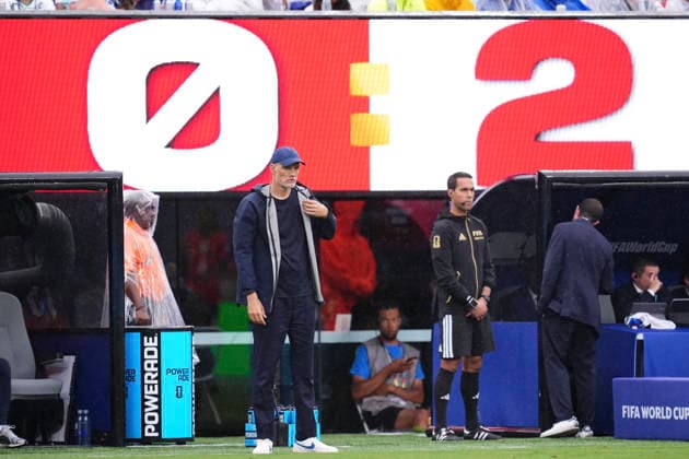 Panama v England: Group L - FIFA World Cup, WM, Weltmeisterschaft, Fussball 2026 Thomas Tuchel, head coach of England, looks on during the FIFA World Cup 2026 Group L match between Panama and England at New York New Jersey Stadium on June 27, 2026 in East Rutherford, New Jersey. East Rutherford NJ United States  Copyright: xJosexBretonx originalFilename:bretonhernandez-panamave260627_npYNd.jpg