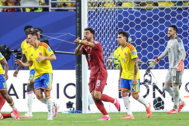 RECORD DATE NOT STATED FIFA World Cup, WM, Weltmeisterschaft, Fussball 2026 - Group K - Colombia v Portugal Bruno Fernandes player of Portugal during the match between Colombia and Portugal in the third round of Group K of the 2026 FIFA World Cup group stage at Miami Stadium, in Florida, United States, on Saturday, June 27, 2026.(Foto: Vanessa Carvalho Brazil Photo Press IMAGO) Sports Copyright: xVanessaxCarvalhox