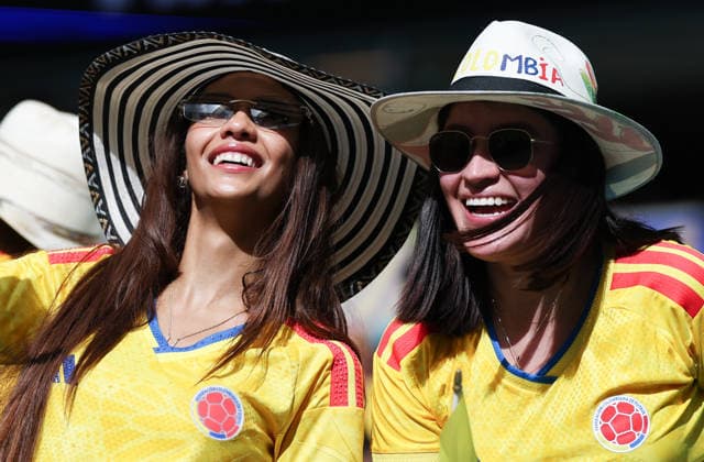 (260628) -- MIAMI, June 28, 2026 -- Fans of Colombia are seen before the group K match between Colombia and Portugal at the 2026 FIFA World Cup, WM, Weltmeisterschaft, Fussball at Miami Stadium, Miami, the United States, June 27, 2026. ) (SP)U.S.-MIAMI-FOOTBALL-FIFA WORLD CUP-GROUP K-COL VS POR ZhangxChen 