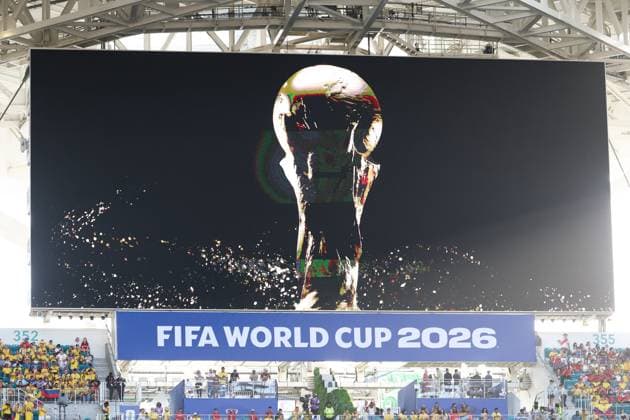 RECORD DATE NOT STATED FIFA World Cup, WM, Weltmeisterschaft, Fussball 2026 - Group K - Colombia v Portugal The FIFA World Cup giant screen before the match between Colombia and Portugal in the third round of Group K of the 2026 FIFA World Cup group stage at Miami Stadium, in Florida, United States, on Saturday, June 27, 2026.(Foto: Vanessa Carvalho Brazil Photo Press IMAGO) Sports Copyright: xVanessaxCarvalhox