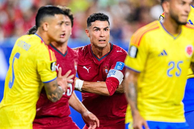 260627 Cristiano Ronaldo of Portugal during the FIFA World Cup, WM, Weltmeisterschaft, Fussball 2026 group stage football match between Colombia and Portugal on June 27, 2026 in Miami. Photo: Jon Olav Nesvold BILDBYRAN COP 217 JE0137 fotboll football soccer fotball vm fotbolls-vm fotball-vm fotbolls-vm 2026 fifa world cup 2026 17 bbeng *** 260627 Cristiano Ronaldo of Portugal during the 2026 FIFA World Cup group stage soccer match between Colombia and Portugal on June 27, 2026 in Miami. Photo by Jon Olav Nesvold, BILDBYRAN COP 217 JE0137 soccer football fotball World Cup soccer World Cup 2026 FIFA World Cup 2026 17 bbeng  Copyright: JONxOLAVxNESVOLD BB260627JE106