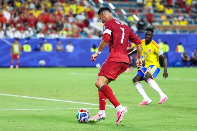 RECORD DATE NOT STATED FIFA World Cup, WM, Weltmeisterschaft, Fussball 2026 - Group K - Colombia v Portugal Cristiano Ronaldo player of Portugal during the match between Colombia and Portugal in the third round of Group K of the 2026 FIFA World Cup group stage at Miami Stadium, in Florida, United States, on Saturday, June 27, 2026.(Foto: Vanessa Carvalho Brazil Photo Press IMAGO) Sports Copyright: xVanessaxCarvalhox