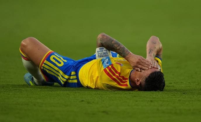 James Rodriguez of Colombia Colombia v Portugal, 2026 FIFA World Cup, WM, Weltmeisterschaft, Fussball Group K, Football, Miami Stadium, Miami, Florida, USA - 27 Jun 2026Miami Miami Stadium Florida (FL) United States of America EDITORIAL USE ONLY No use with unauthorised audio, video, data, fixture lists, club league logos or live services. Online in-match use limited to 120 images, no video emulation. No use in betting, games or single club league player publications.  Copyright: xIsmaelxAdnan Shutterstockx 16964358bc