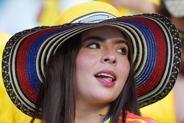 Colombia fan Colombia v Portugal, 2026 FIFA World Cup, WM, Weltmeisterschaft, Fussball Group K, Football, Miami Stadium, Miami, Florida, USA - 27 Jun 2026Miami Miami Stadium Florida (FL) United States of America EDITORIAL USE ONLY No use with unauthorised audio, video, data, fixture lists, club league logos or live services. Online in-match use limited to 120 images, no video emulation. No use in betting, games or single club league player publications.  Copyright: xIsmaelxAdnan Shutterstockx 16964358co
