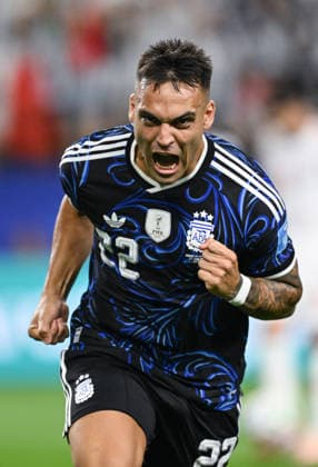 (260628) -- DALLAS, June 28, 2026 -- Lautaro Martinez of Argentina celebrates his goal during the group J match between Jordan and Argentina at the 2026 FIFA World Cup, WM, Weltmeisterschaft, Fussball at Dallas Stadium in Dallas, the United States, on June 27, 2026. ) (SP)U.S.-DALLAS-FOOTBALL-FIFA WORLD CUP-GROUP J-JOR VS ARG WuxXiaoling 