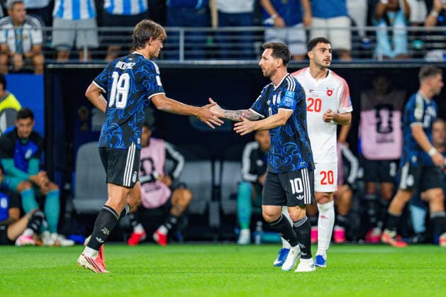 FIFA Fussball Weltmeisterschaft 2026, Gruppe J, Spiel 3, Jordan vs. Argentinien, 27.06.2026, Dallas Stadium Lionel Messi (Argentinien) Einwechselung *** 2026 FIFA World Cup, Group J, Match 3, Jordan vs. Argentina, June 27, 2026, Dallas Stadium: Lionel Messi (Argentina) Substitution Copyright: xBahhoxKarax