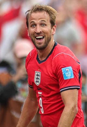 June 27, 2026, Rutherford, New Jersey, USA: England forward Harry Kane (9) celebrates his goal during the June 27th FIFA World Cup, WM, Weltmeisterschaft, Fussball 2026 matchup between Panama and England at MetLife Stadium in East Rutherford, New Jersey. Rutherford USA - ZUMAs325 20260627_zsp_s325_094 Copyright: xJessxStilesx