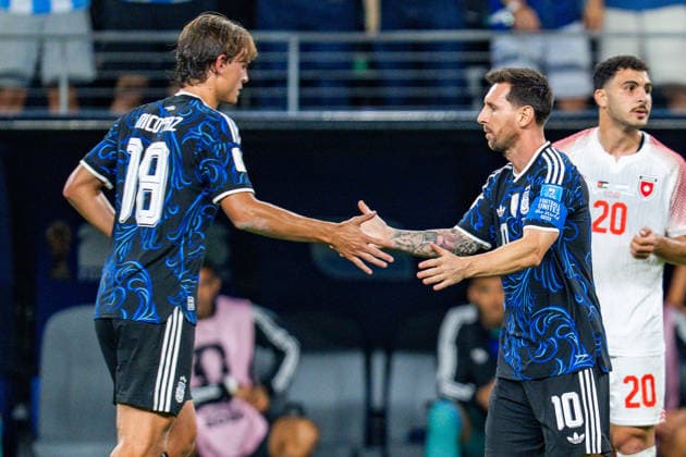 FIFA Fussball Weltmeisterschaft 2026, Gruppe J, Spiel 3, Jordan vs. Argentinien, 27.06.2026, Dallas Stadium Lionel Messi (Argentinien) Einwechselung *** 2026 FIFA World Cup, Group J, Match 3, Jordan vs. Argentina, June 27, 2026, Dallas Stadium: Lionel Messi (Argentina) Substitution Copyright: xBahhoxKarax