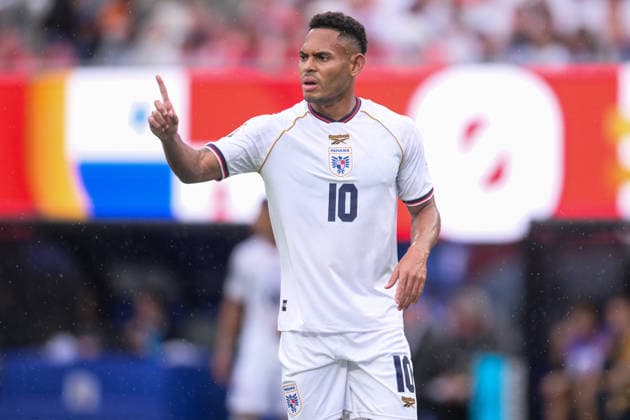 Fußball, WM 2026, 20260627, Panama - England. Im Bild Ismael DIAZ (Panama, 10). East Rutherford New-York-New-Jersey-Stadion New Jersey Vereinigte Staaten von Amerika *** Soccer, 2026 World Cup, 20260627, Panama vs. England. Pictured: Ismael DIAZ of Panama, 10. East Rutherford, New York, New Jersey Stadium, New Jersey, United States of America Copyright: Passion2Press MarkusxFischerx