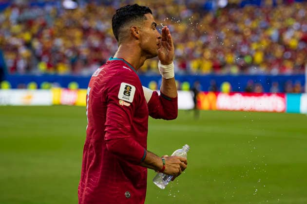 Cristiano Ronaldo seen during FIFA World Cup, WM, Weltmeisterschaft, Fussball 2026 game between national teams of Colombia and Portugal (Edmund Wong Ball Raw Images) Miami Hard Rock Stadium USA Copyright: xEdmundxWongx edmundwong_columbia_portugal_2526_5-4