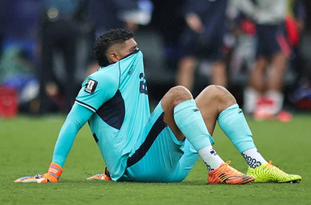 June 27, 2026, Rutherford, New Jersey, USA: Panama goalkeeper Orlando Mosquera (22) after the conclusion of the June 27th FIFA World Cup, WM, Weltmeisterschaft, Fussball 2026 matchup between Panama and England at MetLife Stadium in East Rutherford, New Jersey. Rutherford USA - ZUMAs325 20260627_zsp_s325_125 Copyright: xJessxStilesx