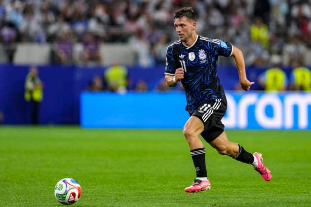 Giovani Lo Celso of Argentina controls the ball during the match between Jordan and Argentina in the third round of the group stage of the 2026 World Cup, held at Dallas Stadium in Dallas, United States. Richard Callis Fotoarena (Richard Callis SPP)  Copyright: xRichardxCallisx xSPPx spp-en-RiCa-2972837